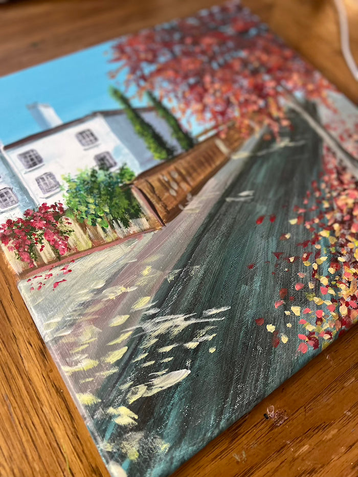 urban landscape painting