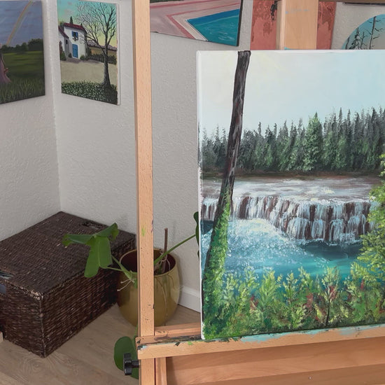 Landscape painting on canvas