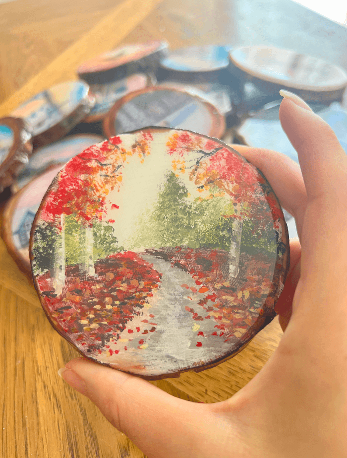 Limited- Resin coated wood slices