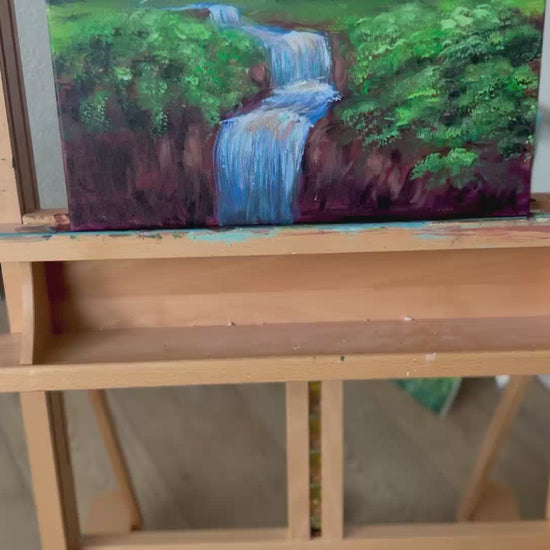 Night sky with a sparkly moon artwork