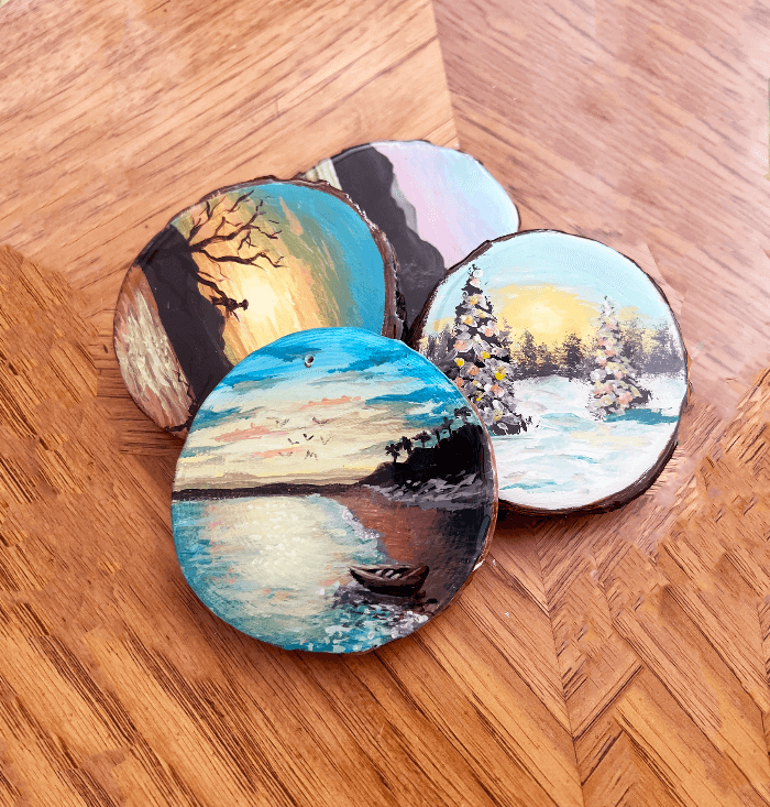 Limited- Resin coated wood slices